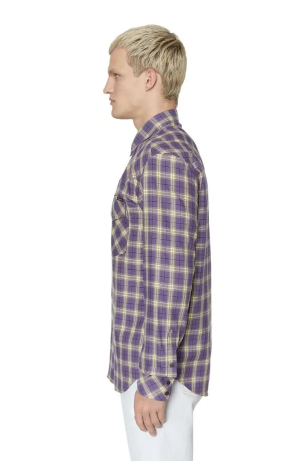 Diesel Soceanchecknw Dark Violet Men Shirts