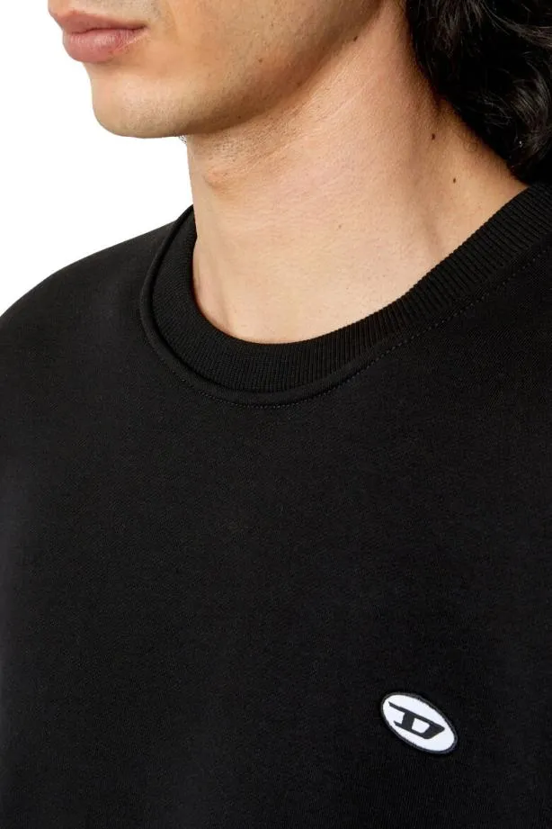 Diesel Srobdovalpj Black Men Sweatshirts and Hoodies