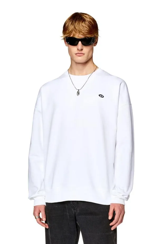 Diesel Srobdovalpj White Men Sweatshirts and Hoodies
