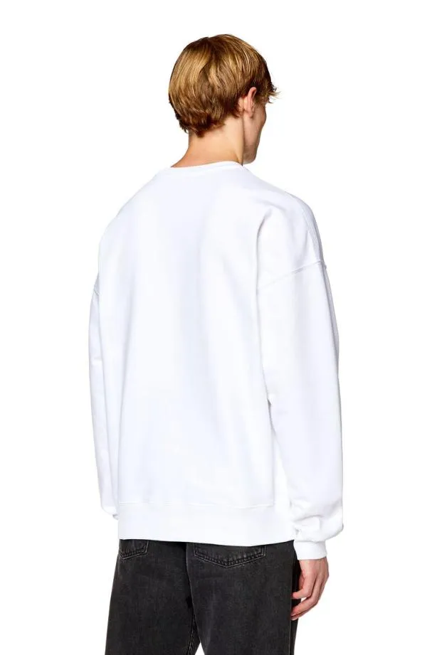 Diesel Srobdovalpj White Men Sweatshirts and Hoodies