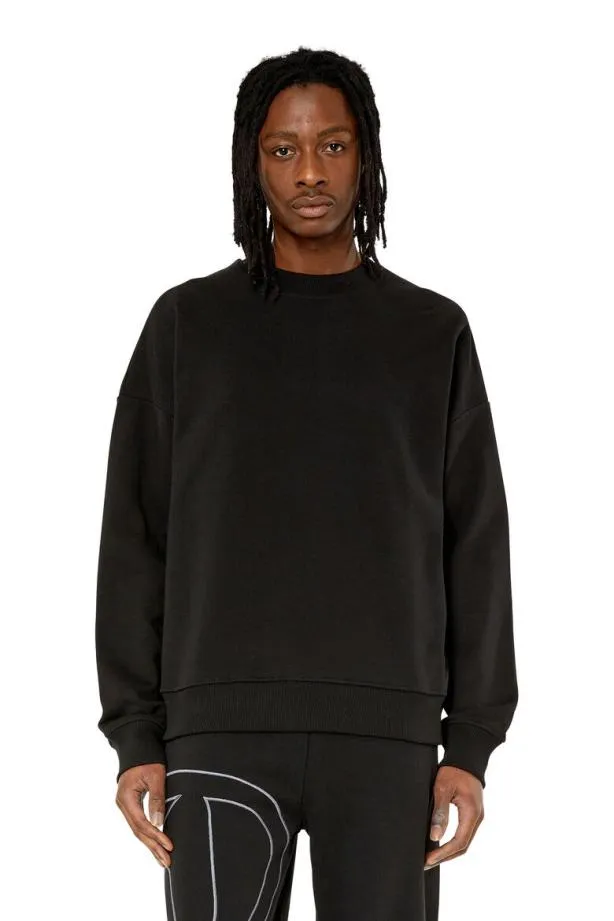 Diesel Srobmegoval Black Men Sweatshirts and Hoodies
