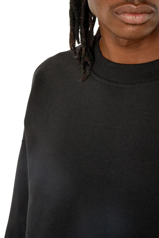 Diesel Srobmegoval Black Men Sweatshirts and Hoodies