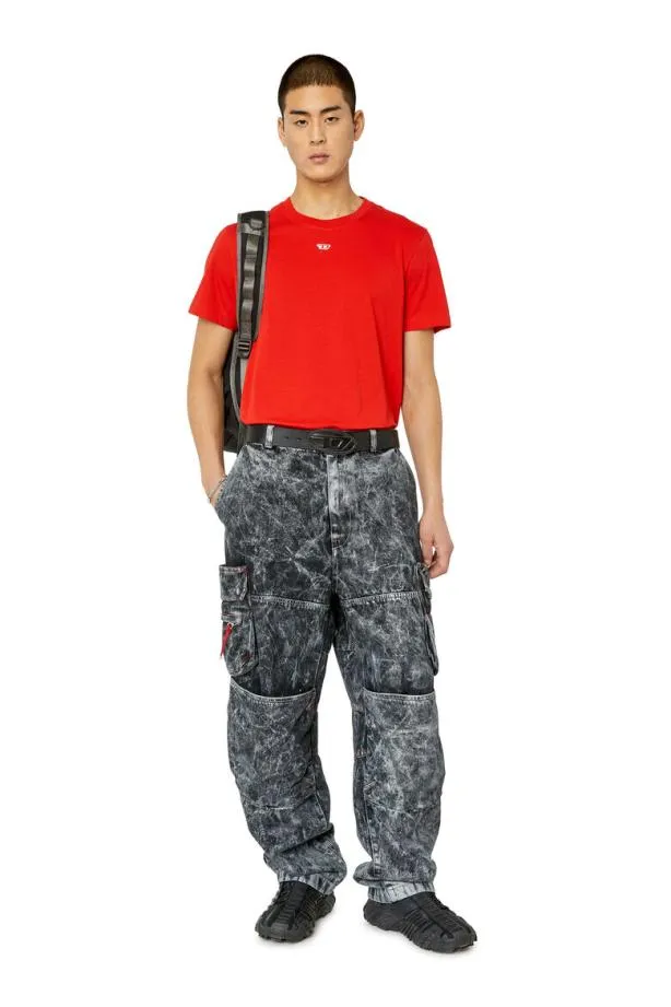 Diesel Tdiegord Red Men TShirts and Polos