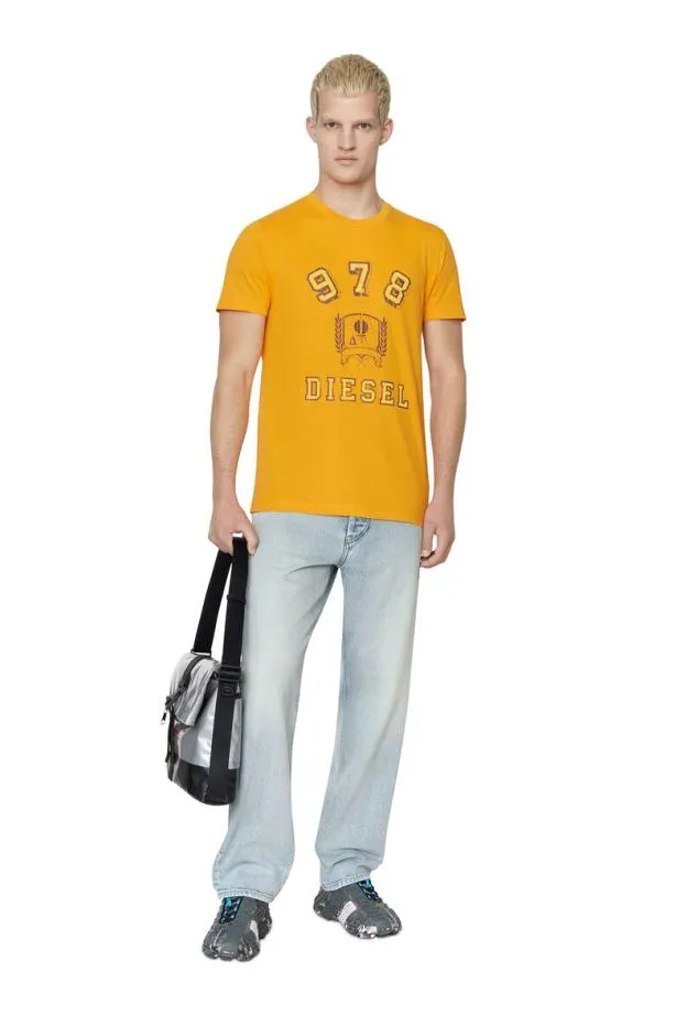 Diesel Tdiegore11 Yellow Men TShirts and Polos