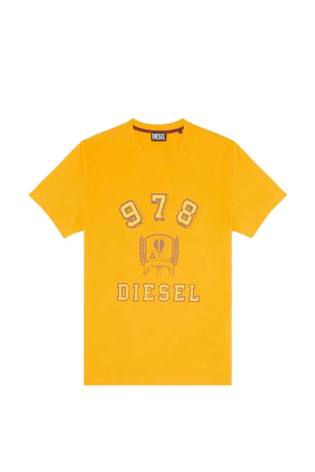 Diesel Tdiegore11 Yellow Men TShirts and Polos