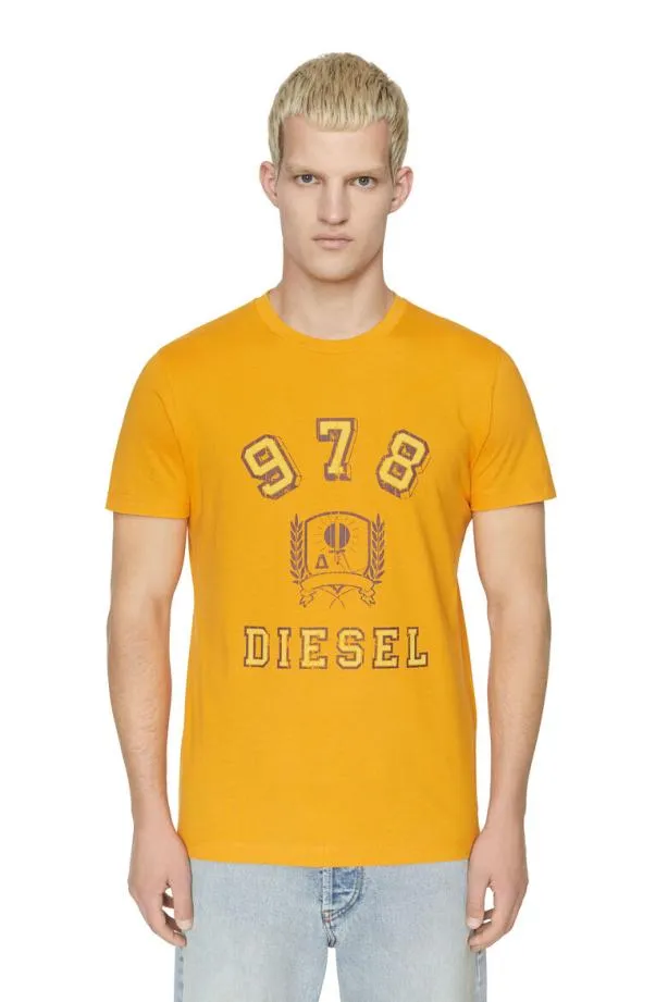 Diesel Tdiegore11 Yellow Men TShirts and Polos