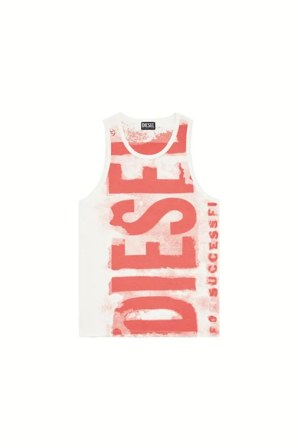 Diesel Tlifte1 White Men TShirts and Polos