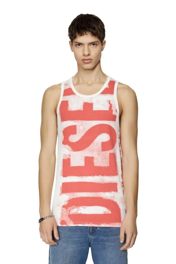 Diesel Tlifte1 White Men TShirts and Polos