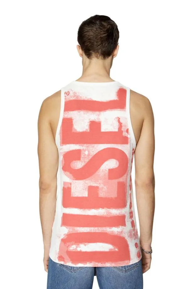 Diesel Tlifte1 White Men TShirts and Polos