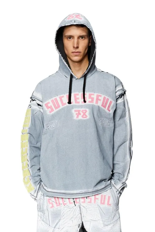 Diesel Tnabelhoodls Blackblue Men TShirts and Polos