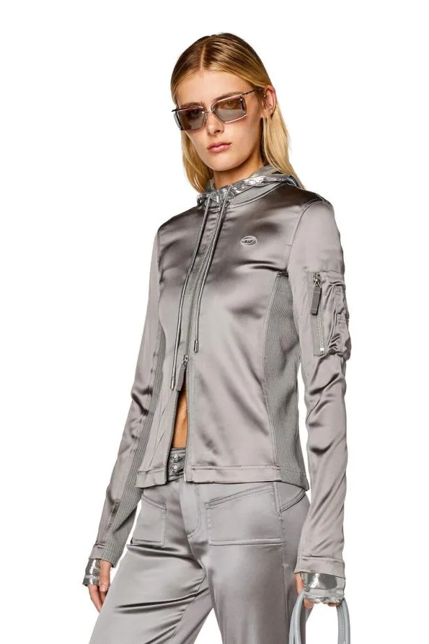 Diesel Topun Light Grey Women TShirts and Tops