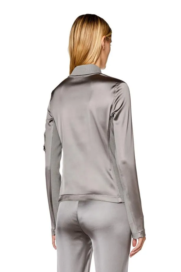 Diesel Topun Light Grey Women TShirts and Tops