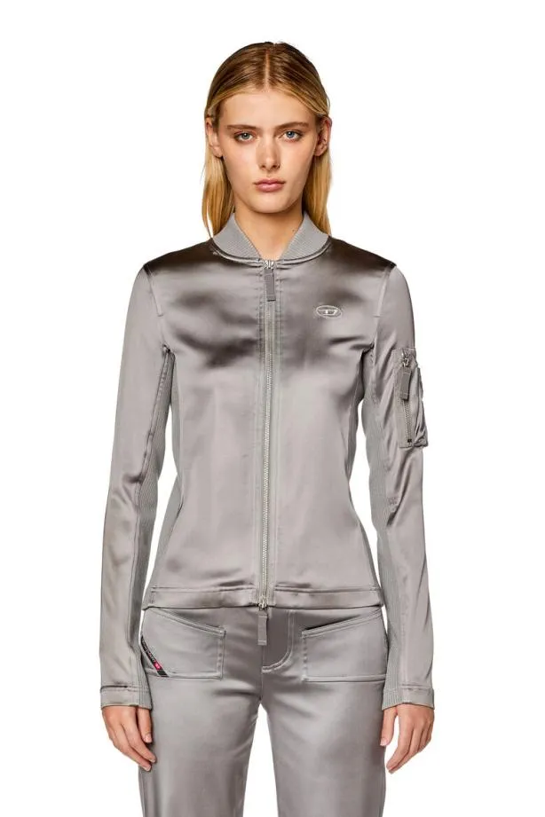 Diesel Topun Light Grey Women TShirts and Tops
