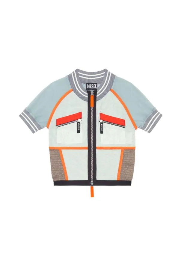 Diesel Ttoky Orangewhite Women TShirts and Tops