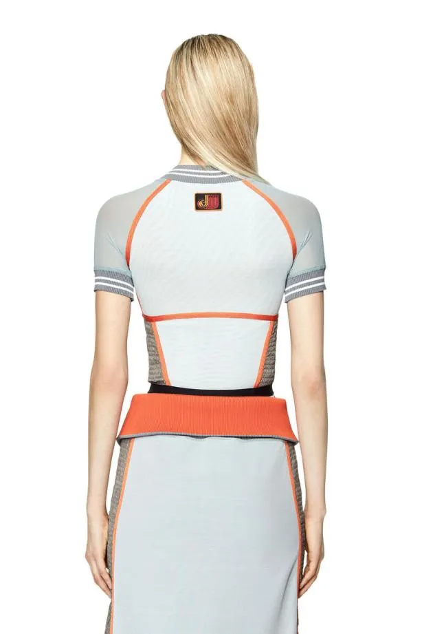 Diesel Ttoky Orangewhite Women TShirts and Tops