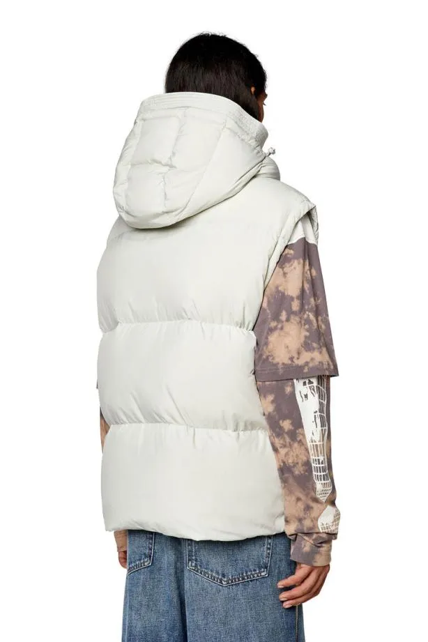 Diesel Wrolfyssl White Men Jackets