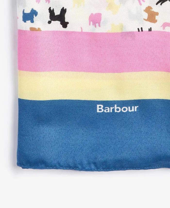 Dog Print Scarf Classic Multi Women Barbour Scarves and Wraps
