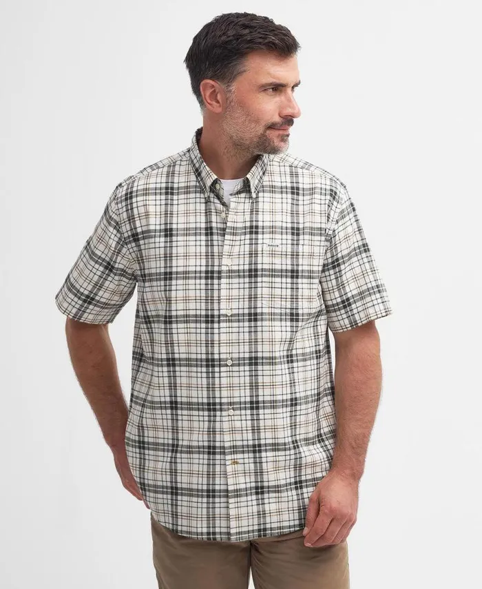 Drafthill Regular Shirt Classic Navy Men Barbour Shirts