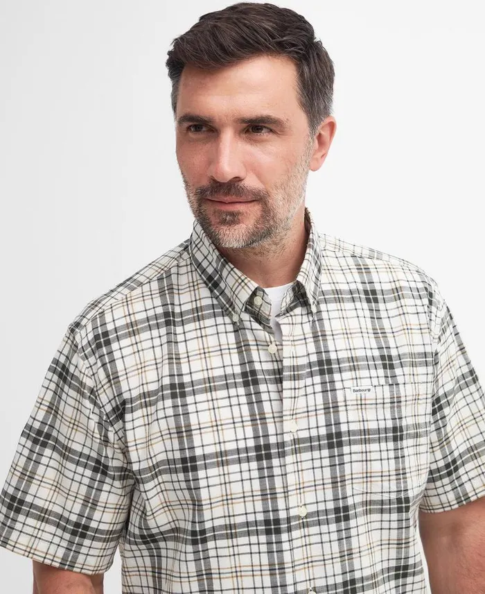 Drafthill Regular Shirt Classic Navy Men Barbour Shirts