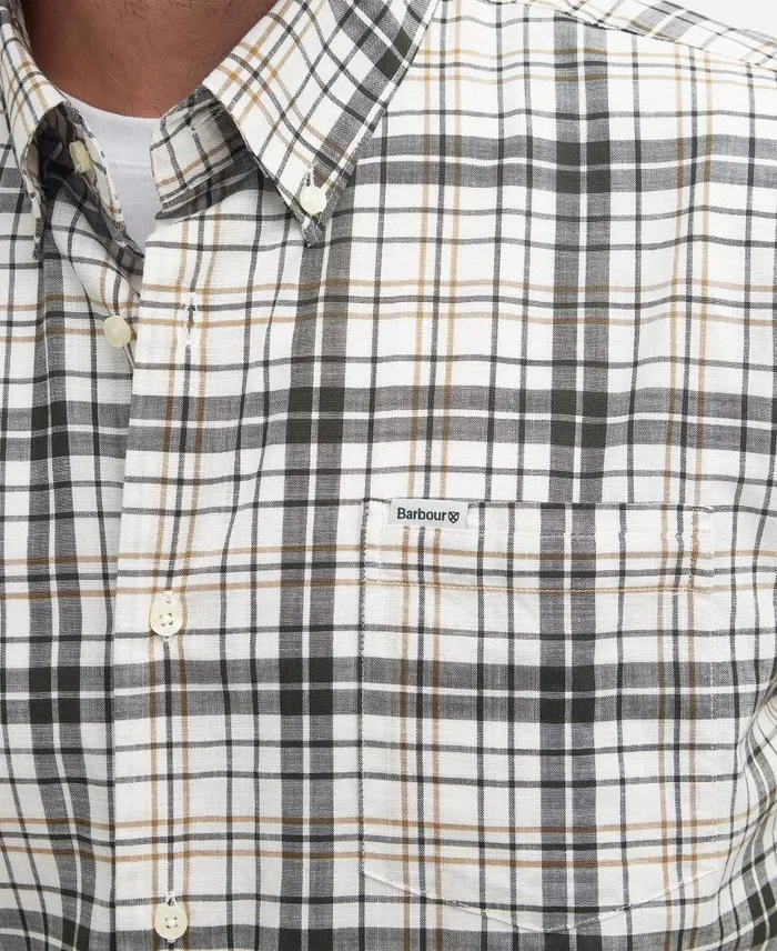 Drafthill Regular Shirt Classic Navy Men Barbour Shirts