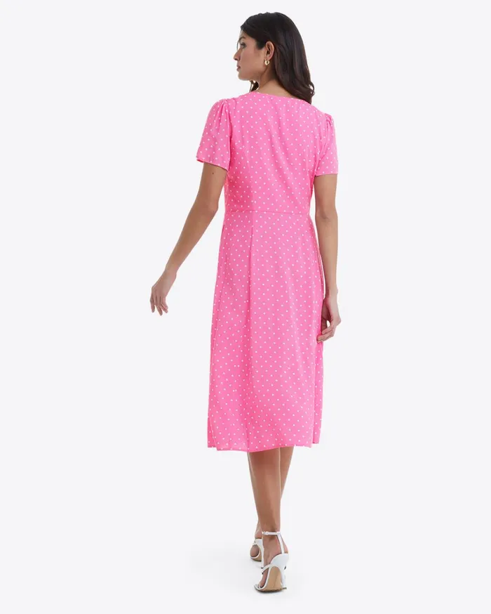 Draper James Bonnie Midi Dress In Polka Dots Women Dresses