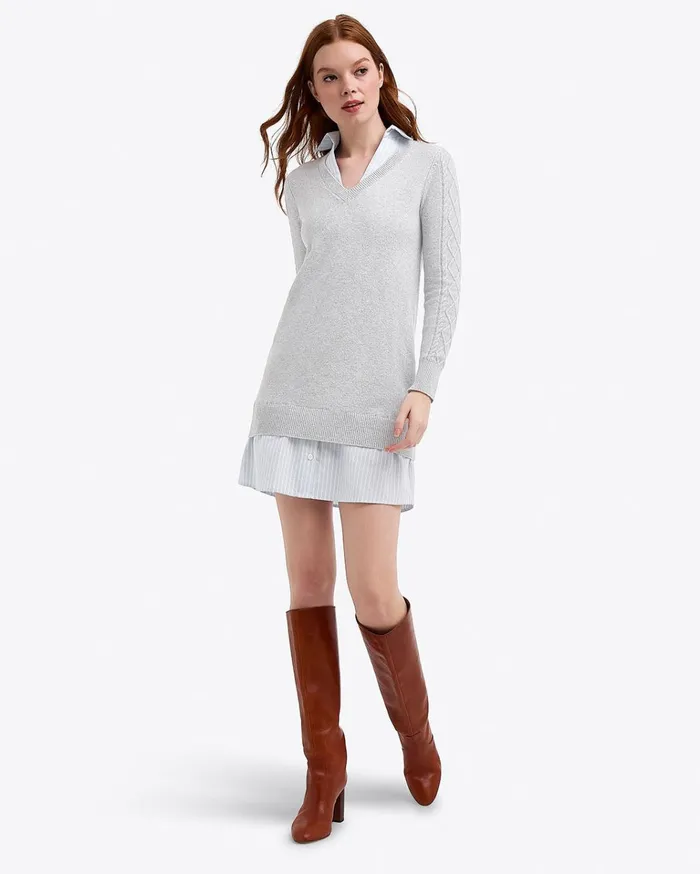 Draper James Collared Sweaterdress Women Dresses