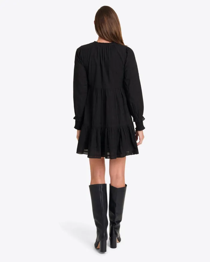 Draper James Connie Long Sleeve Mini Dress In Pane Plaid Women Dresses