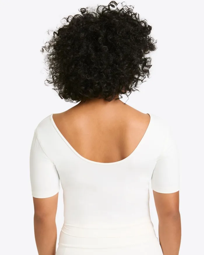 Draper James Cropped Sport Top In White Women DJ X Tretorn