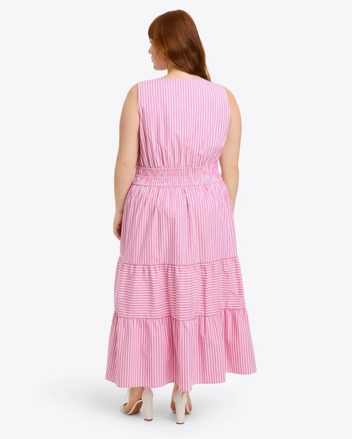 Draper James Delilah Midi Dress In Crisp Cotton Women Dresses