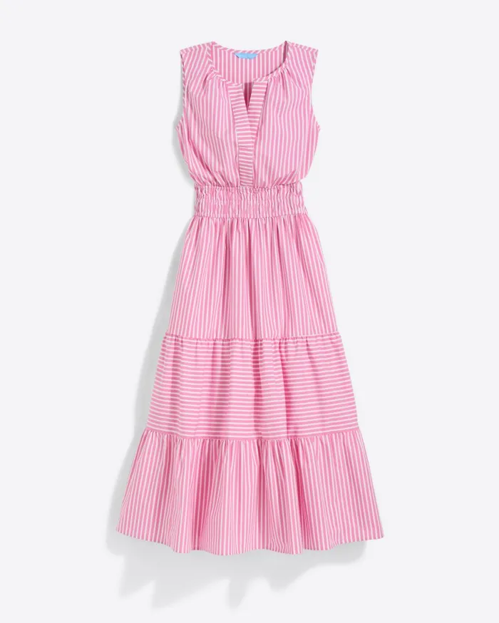 Draper James Delilah Midi Dress In Crisp Cotton Women Dresses