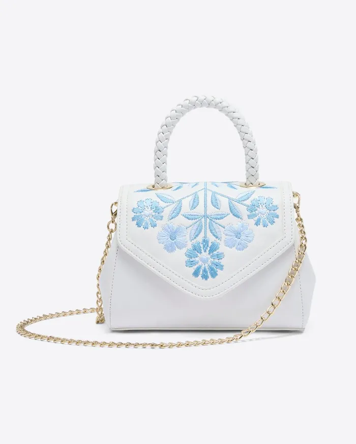 Draper James Embroidered Mini Top Handle Women Handbags