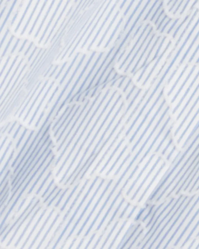 Draper James Erin Short Sleeve Dress In Textured Stripe Women Dresses