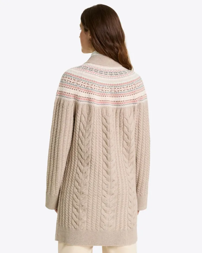 Draper James Fairisle Toggle Sweater Women Tops