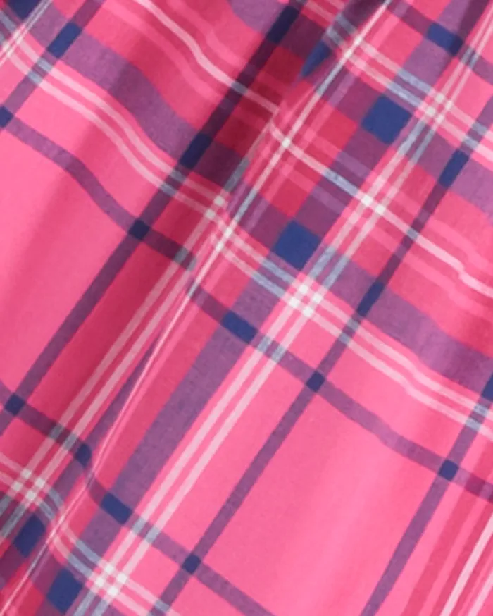 Draper James Girls Shirt Dress In Pink Angie Plaid Women Dresses