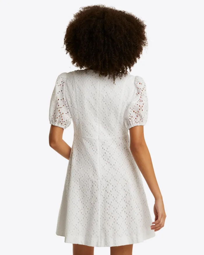 Draper James Hailey Babydoll Dress In Eyelet Women Dresses
