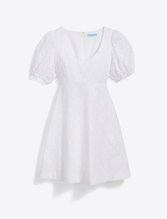 Draper James Hailey Babydoll Dress In Eyelet Women Dresses