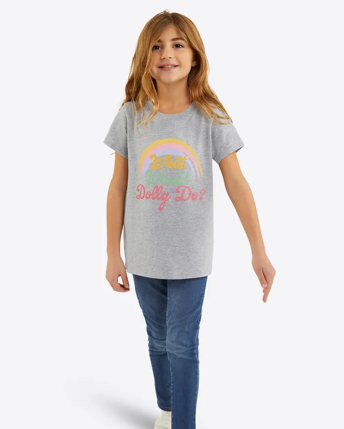 Draper James Kids What Would Dolly Do Rainbow TShirt Women Tops