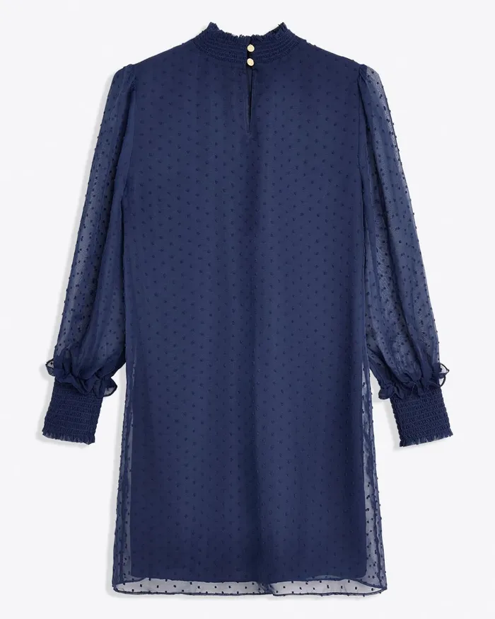 Draper James Lindsay Long Sleeve Mini Dress Women Dresses