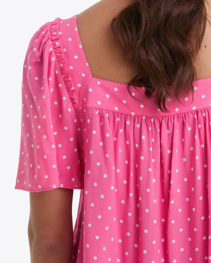Draper James Maren Top In Polka Dots Women Tops