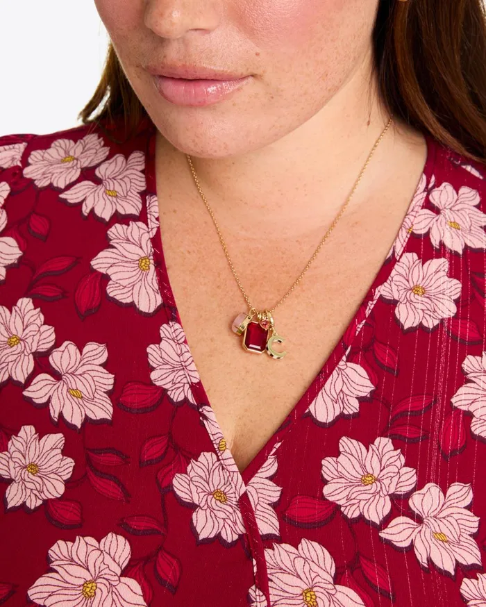 Draper James Multi Stone Charm Necklace Women Jewelry