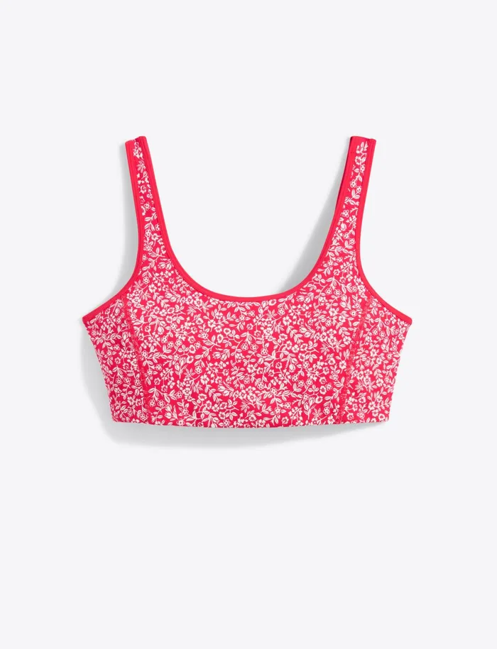Draper James Sports Bra In Whispy Floral Women Tops