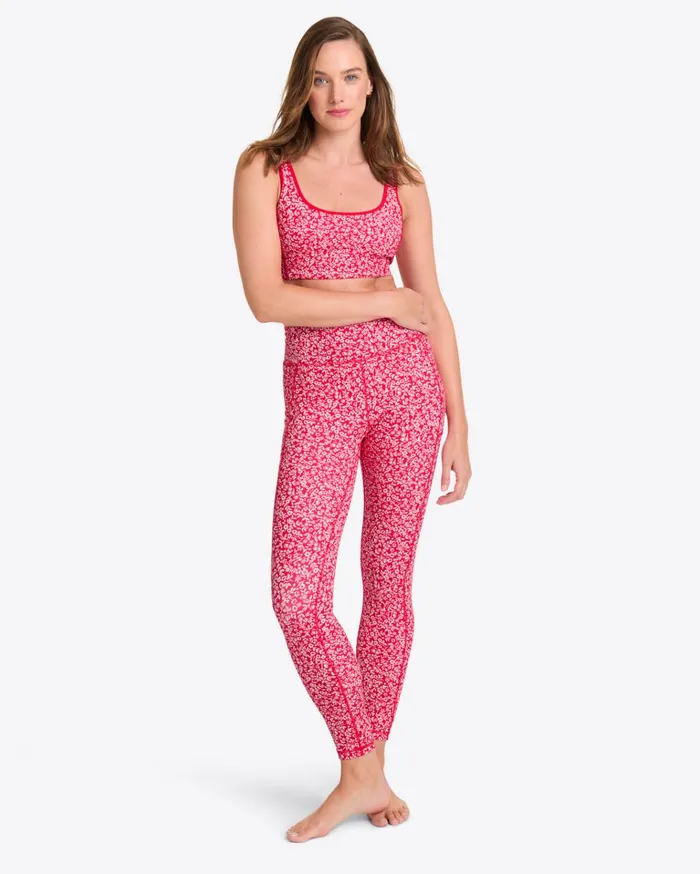 Draper James Sports Bra In Whispy Floral Women Tops