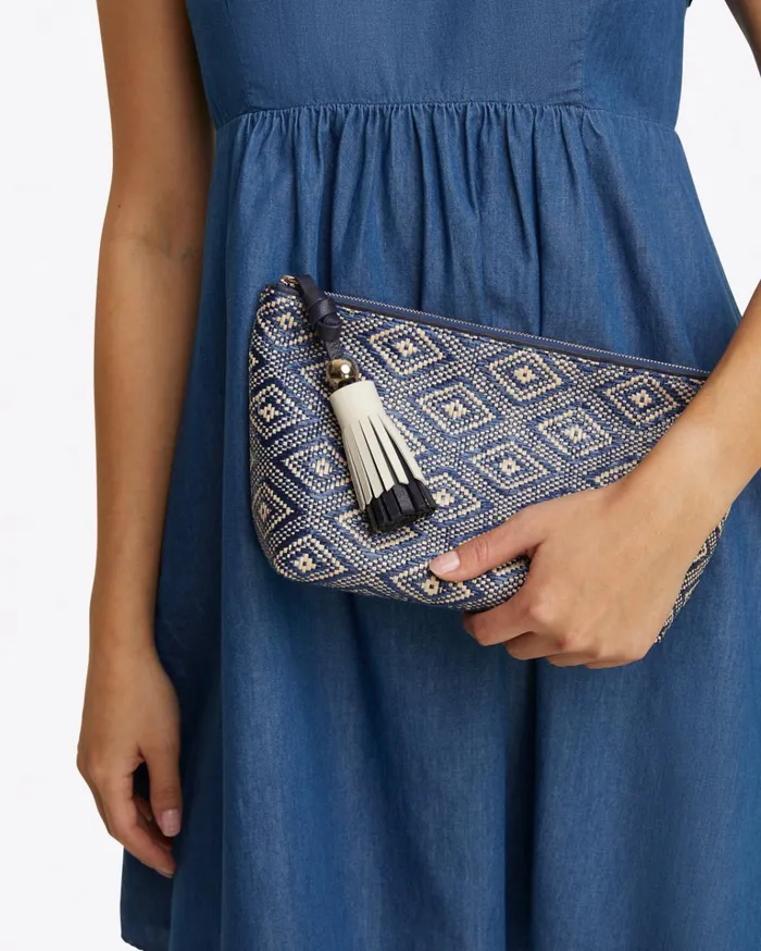 Draper James Woven Tassel Pouch Women Handbags