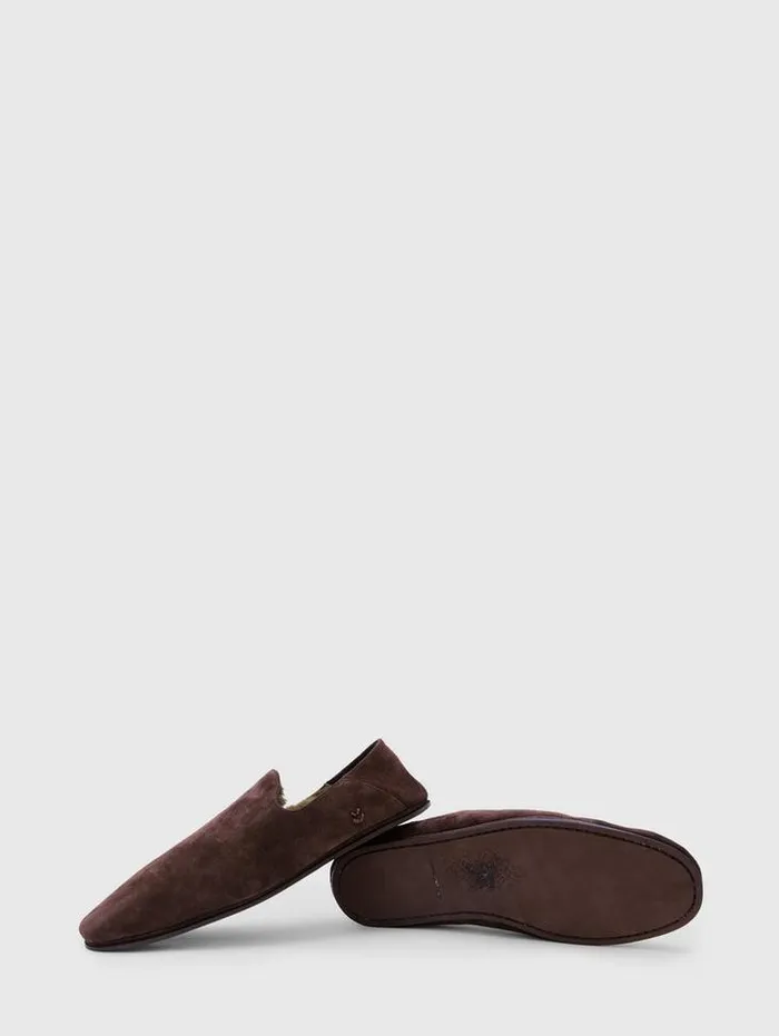 Dress Shoes and Loafers Men John Varvatos LODGE SLIP ON Charc Brown