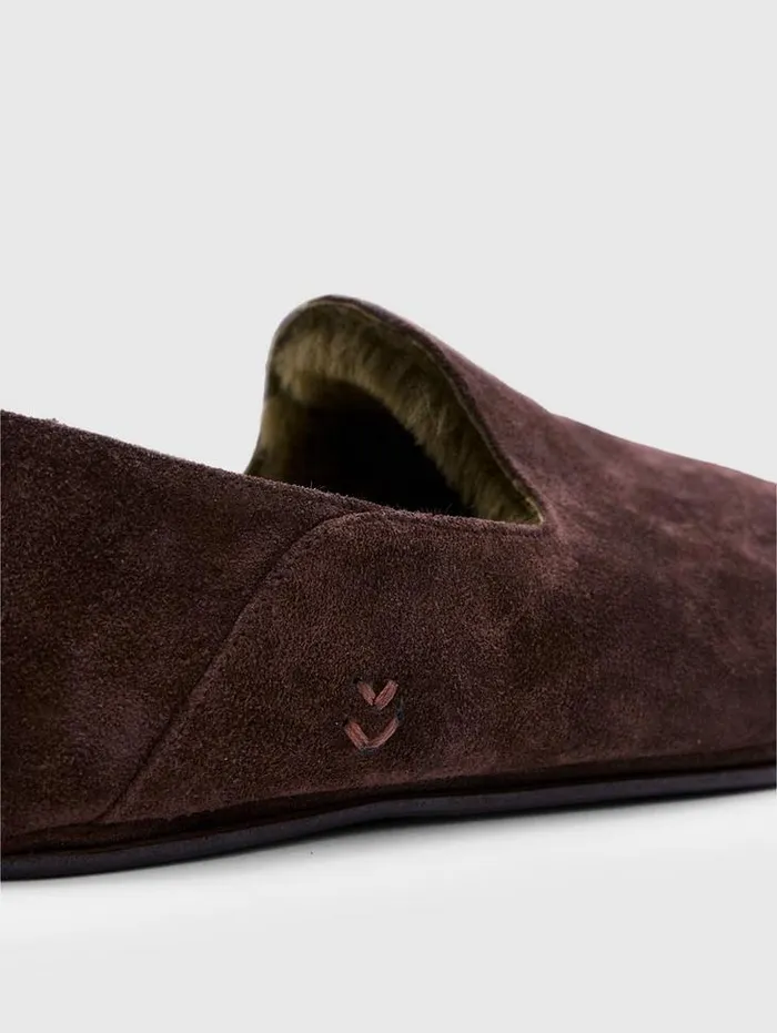 Dress Shoes and Loafers Men John Varvatos LODGE SLIP ON Charc Brown