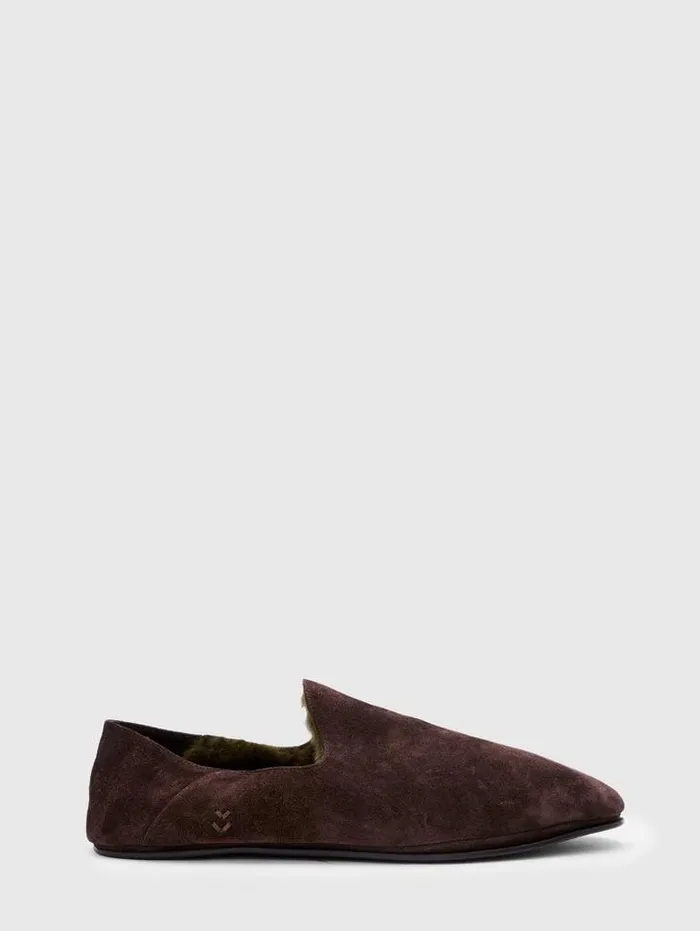 Dress Shoes and Loafers Men John Varvatos LODGE SLIP ON Charc Brown