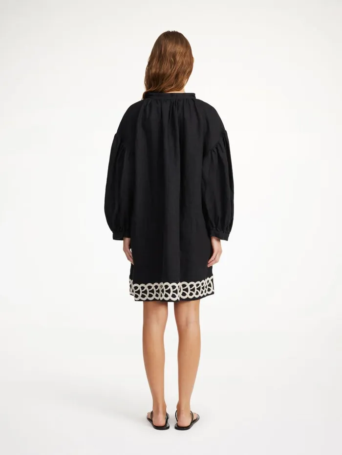 Dresses Women By Malene Birger Limonna Linen Midi Dress Black
