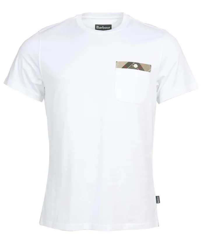 Durness Pocket TShirt Chilli Red Men Barbour TShirts