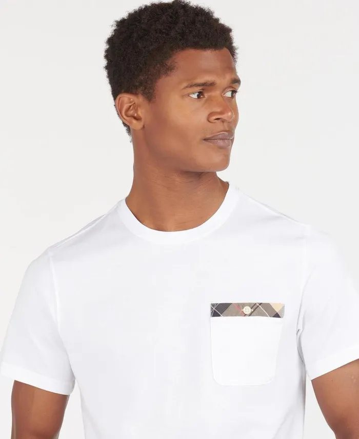 Durness Pocket TShirt Chilli Red Men Barbour TShirts