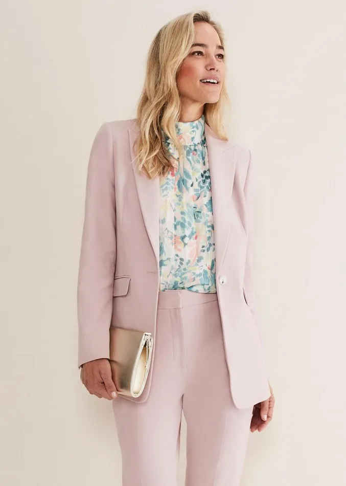 Eira Fitted Blazer Antique Rose Women Phase Eight Jackets